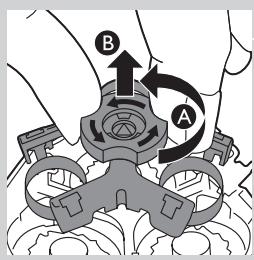 PHILIPS HC9450/15 - De scheerunit schoonmaken met het schoonmaakborsteltje - 3