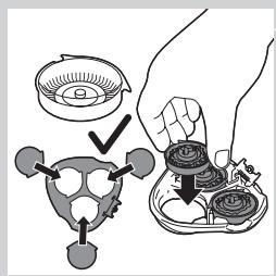 PHILIPS HC9450/15 - Limpieza de la unidad de afeitado con el cepillo de limpieza - 7