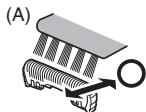 PANASONIC ER-GB80-S503 - ▶ Cleaning with the short brush - 1