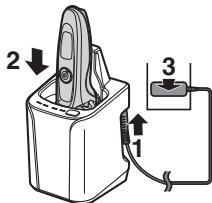 PANASONIC ER-GB80-S503 - Rimuovere il coperchio protettivo [A①], quindi collegare il rasoio. - 1