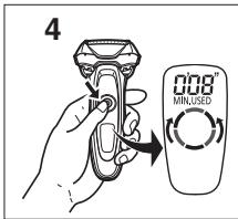 PANASONIC ER-GB80-S503 - A borotva tisztítása az öntisztító töltő használata nélkül - 1