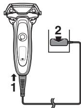 PANASONIC ER-GB80-S503 - Charging without the self-cleaning recharger - 1