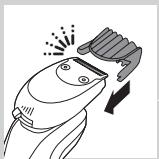 PHILIPS QG3381/15 - Removing or attaching the click-on attachments - 6