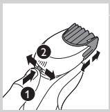 PHILIPS QG3381/15 - Using the beard styler attachment with comb - 1