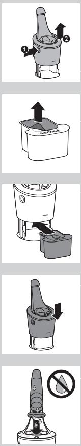 PHILIPS QG3381/15 - Den Rasierer im SmartClean-System reinigen (nur bestimmte Gerätetypen) - 2