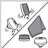PHILIPS QG3381/15 - Pulizia dell'accessorio spazzola di pulizia - 3