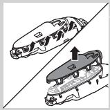 PHILIPS HC7460/15 - Rimozione della batteria ricaricabile del rasoio - 3