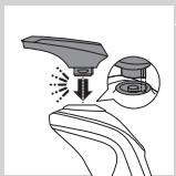 PHILIPS HC7460/15 - Removing or attaching the click-on attachments - 2