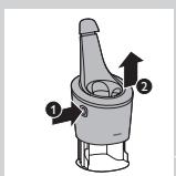 PHILIPS HC7460/15 - Sustitución del cartucho del sistemas SmartClean - 1