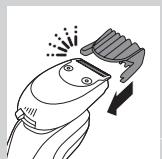 PHILIPS HC7460/15 - Trimmeripään käytäminen - 3