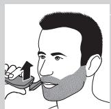 PHILIPS HC7460/15 - Using the beard styler attachment with comb - 2