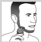 PHILIPS HC7460/15 - Het Beard Styler-hulpstuk met de kam gebruiken - 2