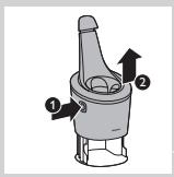 PHILIPS HC7460/15 - Den Rasierer im SmartClean-System reinigen (nur bestimmte Gerätetype) - 2