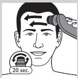 PHILIPS HC7460/15 - Den Reinigungsbürstenaufsatz verwenden - 1