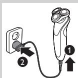 PHILIPS HC7460/15 - Adaptörle Şarj etme - 1