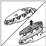 PHILIPS HC7460/15 - Udtagning af det genopladelige shaverbatteri - 1