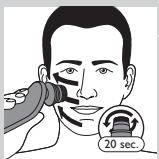 PHILIPS HC7460/15 - Using the beard styler attachment without comb - 4