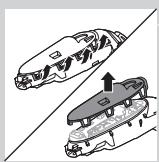 PHILIPS HC7460/15 - Retrait de la batterie rechargeable du rasoir - 3