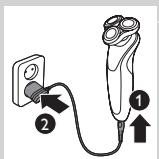 PHILIPS HC7460/15 - Lataaminen verkkolaitteella - 1