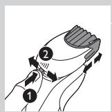 PHILIPS HC7460/15 - Uso del rifinitore - 6