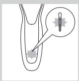 PHILIPS HC7460/15 - Batteriniväindikator med tre lys - 1