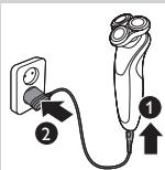 PHILIPS HC7460/15 - Mit dem Ladegerät auflagen - 1