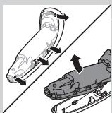 PHILIPS HC7460/15 - Remoção da bateria recarregavel daquina de barbear - 2