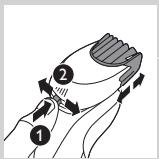 PHILIPS HC7460/15 - Trimmeripään käytäminen - 4