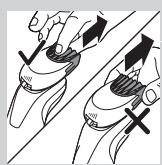 PHILIPS HC7460/15 - Anvanda skaggstylingtillbehoret med kammen - 2