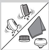 PHILIPS HC7460/15 - Rengoring af rensebørstetilbehoret - 1