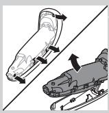 PHILIPS HC7460/15 - Fjerne det oppladbare barbermaskinbatteriet - 2