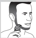 PHILIPS HC7460/15 - Sakal sekillendirme aparatinin tarakla kullanilmasi - 2