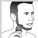 PHILIPS HC7460/15 - Den Bart-Styler-Aufsatz ohne Kamm verwenden - 2