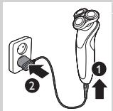 PHILIPS HC7460/15 - Charge avec l'adaptateur - 1