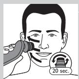 PHILIPS HC7460/15 - Brug af rensebørstetilbehoret - 1