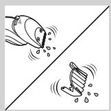 PHILIPS HC7460/15 - Limpar o acessório estilizador de barba - 3