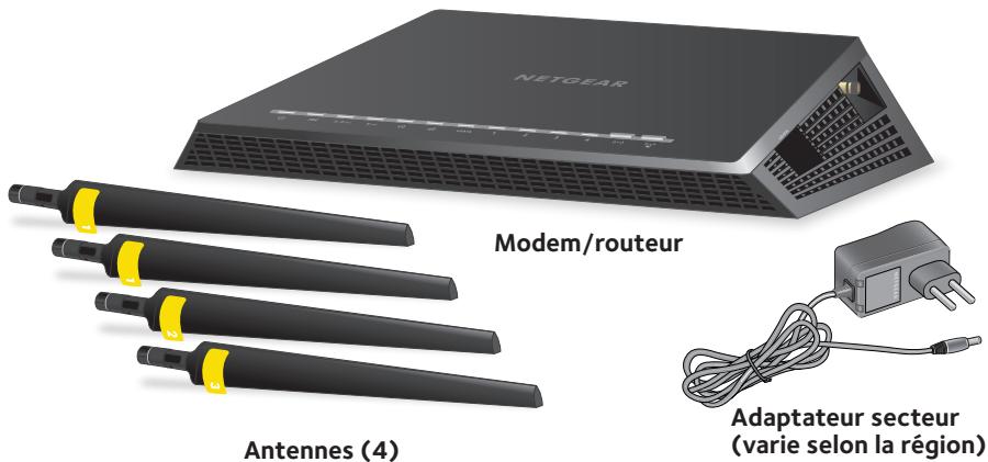 NETGEAR R6220 WIFI - Contenu de l'emballage - 1