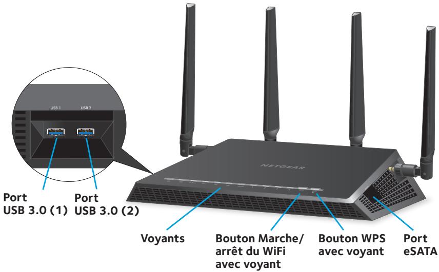 NETGEAR AC810 - Panneau avant - 1