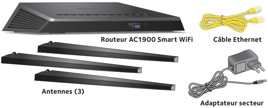 NETGEAR NIGHTHAWK X4S R7800 (WIFI AC WAVE 2) - Contenu de l'emballage - 1
