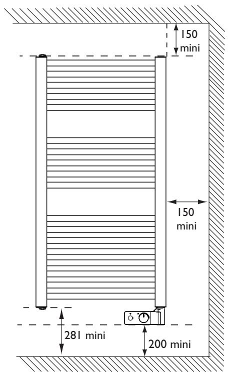 SAUTER MARAPI - I) Où installer le radiateur sèche-serviettes ? - 2