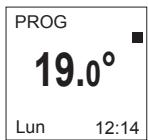 SAUTER ASAMA - En mode PROG : - 1