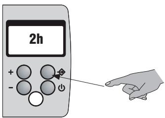 DELONGHI KENDRA - Pour activer la fonction "Marche Forcing", pressez le bouton "Mode" jusqu'à ce que l'icone de la fonction soit visible sur l'écran. - 1