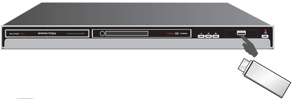 PEEKTON 6024 & PK 6024,MV - Lecture d'une carte USB - 1