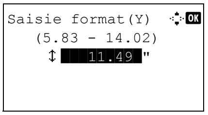 KYOCERA KM 1500 & KM-1500,MV - Sélection du format de papier et du type de support pour le bac MF - 7