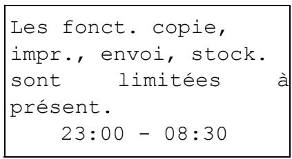 KYOCERA KM 1500 & KM-1500,MV - Affichage du menu historique du journal des travaux - 5