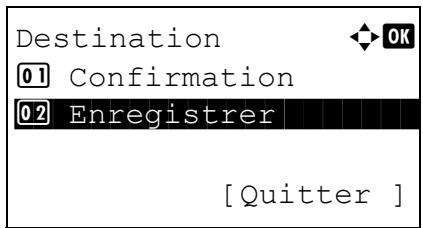 KYOCERA KM 1500 & KM-1500,MV - Enregistrement de destinations - 1