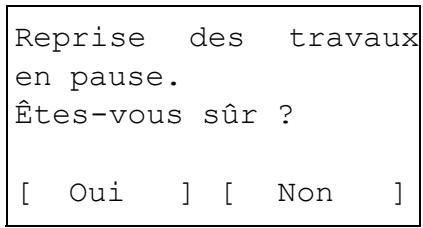 KYOCERA KM 1500 & KM-1500,MV - Pause et reprise de travaux - 4