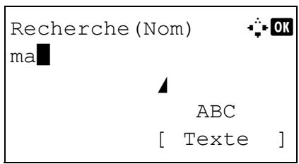 KYOCERA KM 1500 & KM-1500,MV - Recherche dans le carnet d'adresses - 3
