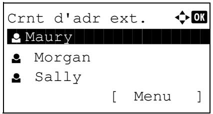 KYOCERA KM 1500 & KM-1500,MV - Recherche dans le carnet d'adresses externe - 4