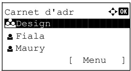 KYOCERA KM 1500 & KM-1500,MV - Sélection dans le carnet d'adresses - 2